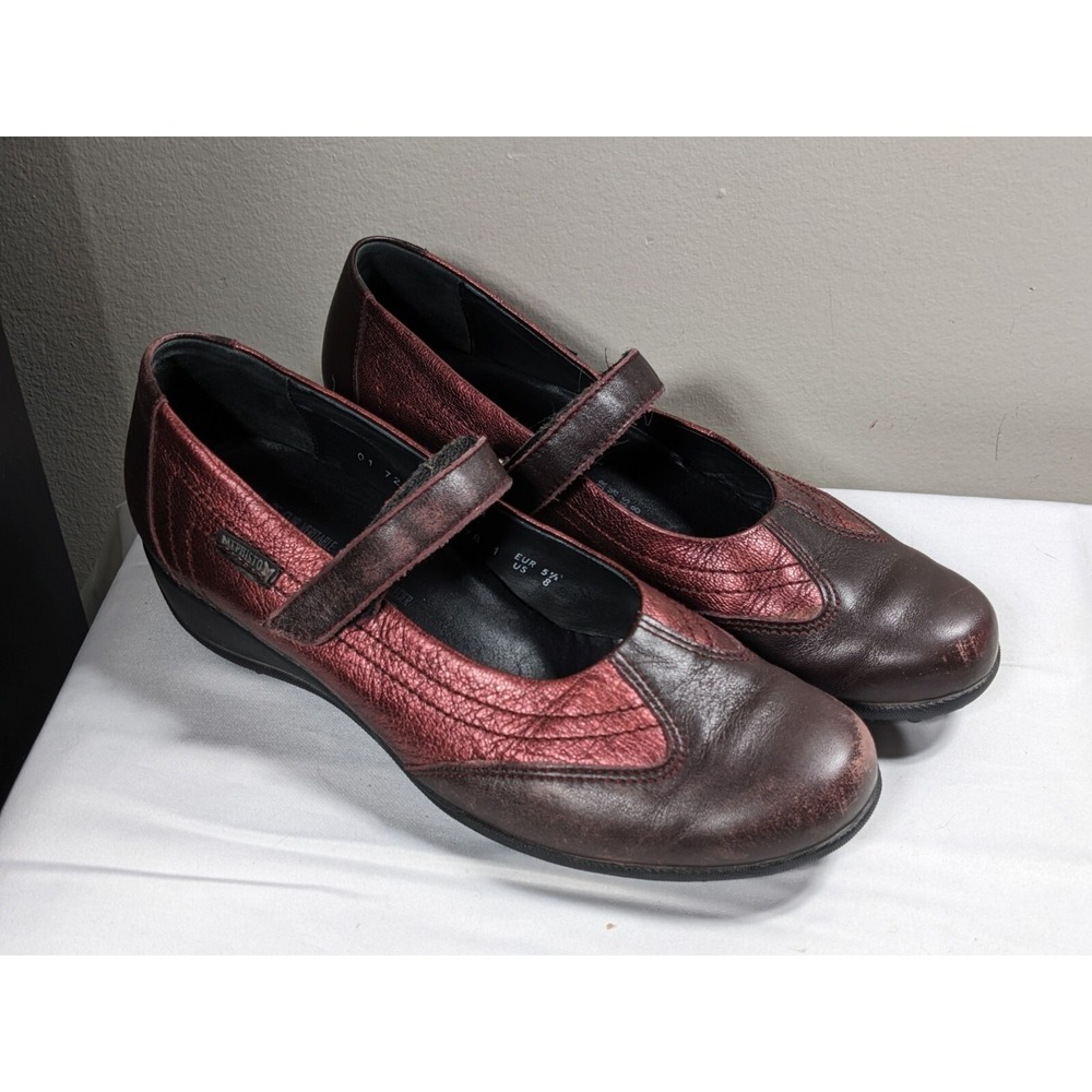 Mephisto Leidina Red Wedge Pumps Heels Womens‎ US 8 (Made in France)